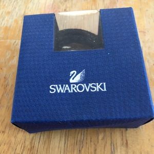 Swarovski crystal slake bracelet metallic black